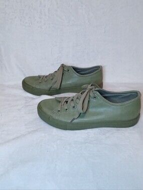 Epicstep Sneakers Women's Size 7 Army Green Vegan Leather Faux Leather